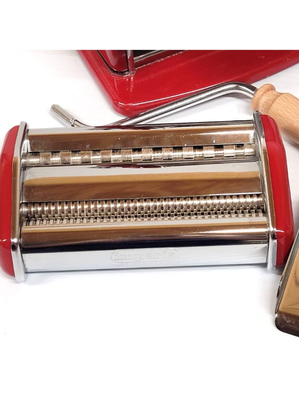Imperia 2 Stainless Steel Pasta & Ravioli Maker Original Machine & Attachment - Picture 7 of 11